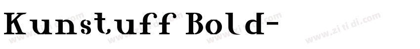 Kunstuff Bold字体转换